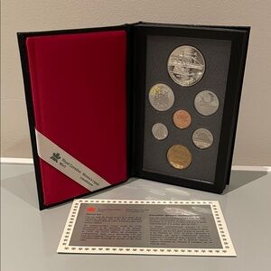 RCM 1991 PROOF Double Dollar 7-coin Set / Steamer Frontenac Lake Ontario